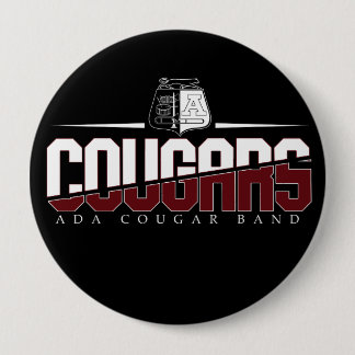 Badge Rond 10 Cm Bouton de bande Ada Cougar