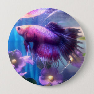 Badge Rond 10 Cm Bouton de Betta