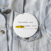 Badge Rond 10 Cm Bouton de bouton de crêpe (En situation)