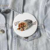 Badge Rond 10 Cm Bouton de burrito (En situation)