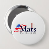 Badge Rond 10 Cm Bouton de campagne de Keith Mars (Devant & derrière)