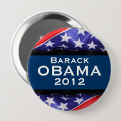 Badge Rond 10 Cm Bouton de campagne d'OBAMA 2012 (Devant & derrière)
