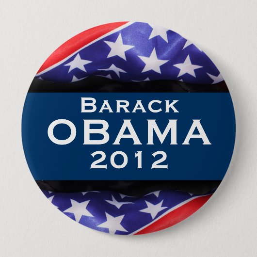 Badge Rond 10 Cm Bouton de campagne d'OBAMA 2012 (Devant)