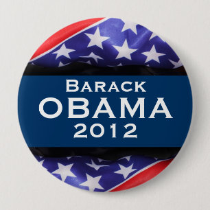 Badge Rond 10 Cm Bouton de campagne d'OBAMA 2012