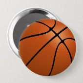 Badge Rond 10 Cm Bouton de conception de basket-ball (Devant & derrière)