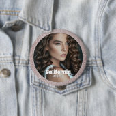 Badge Rond 10 Cm Bouton de concurrent de concours de beauté - Éping (En situation)