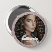 Badge Rond 10 Cm Bouton de concurrent de concours de beauté - Éping (Devant & derrière)