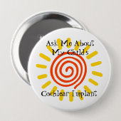 Badge Rond 10 Cm Bouton de conscience (Devant & derrière)