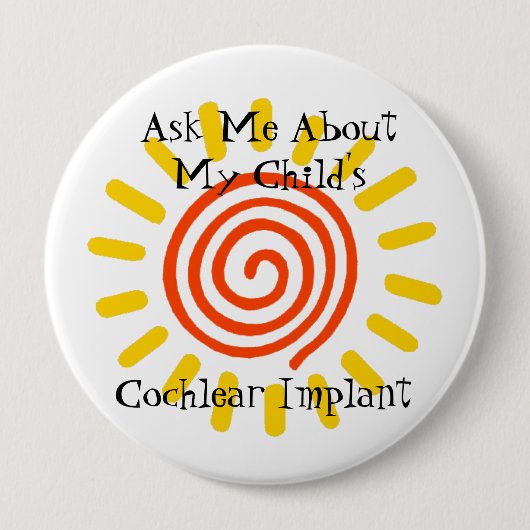 Badge Rond 10 Cm Bouton de conscience (Devant)