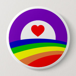Badge Rond 10 Cm Bouton de fierté d'Obama