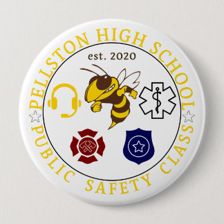 Badge Rond 10 Cm Bouton de logo classique