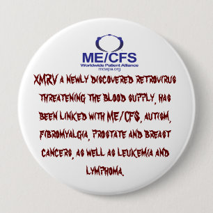 Badge Rond 10 Cm Bouton de rétrovirus de MCWPA