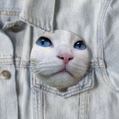 Badge Rond 10 Cm Bouton de Tom (En situation)