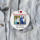 Badge Rond 10 Cm Bouton de Tricia (En situation)