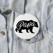 Badge Rond 10 Cm Bouton d'ours de papa (En situation)