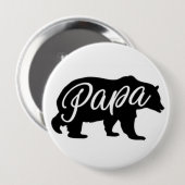 Badge Rond 10 Cm Bouton d'ours de papa (Devant & derrière)