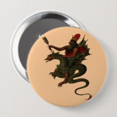 Badge Rond 10 Cm Bouton Dragon (Devant & derrière)
