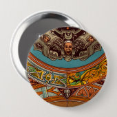 Badge Rond 10 Cm Bouton Dragons & Gargoyles (Devant & derrière)