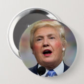Badge Rond 10 Cm Bouton drôle de Donald Clinton de parodie (Devant & derrière)