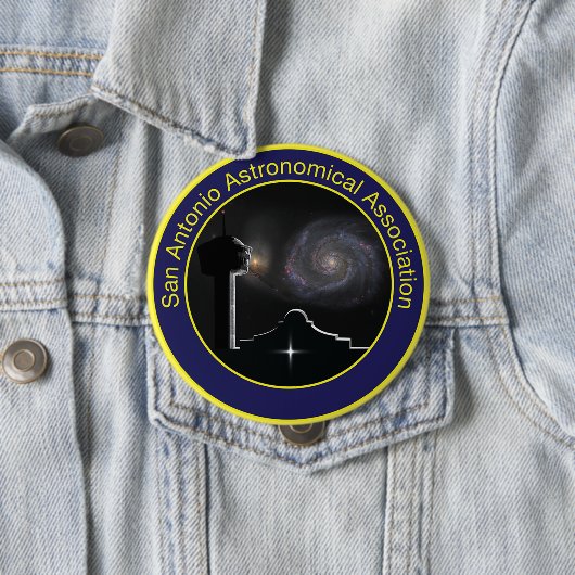 Badge Rond 10 Cm Bouton du logo SAAA (En situation)