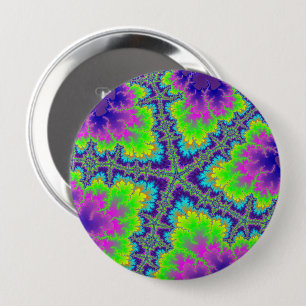 Badge Rond 10 Cm Bouton énorme de poisson d'entrée pourpre personna
