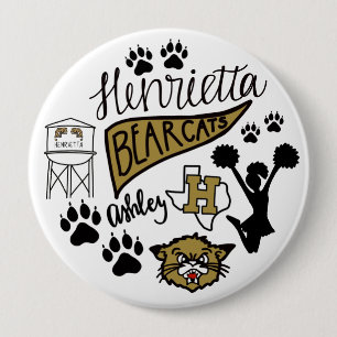 Badge Rond 10 Cm Bouton Esprit de l'école