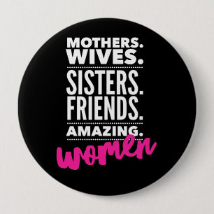 Badge Rond 10 Cm Bouton Femmes Autonomes