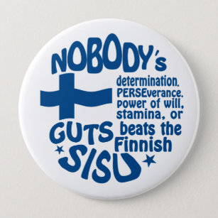 Badge Rond 10 Cm Bouton finlandais de SISU