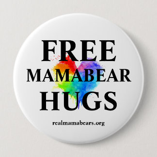 Badge Rond 10 Cm BOUTON Free MB Hugs