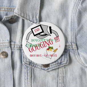 Badge Rond 10 Cm Bouton : Gougeage