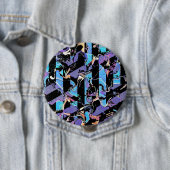 Badge Rond 10 Cm Bouton hideux (En situation)