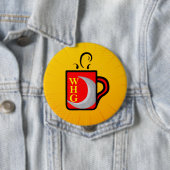 Badge Rond 10 Cm Bouton immense (En situation)