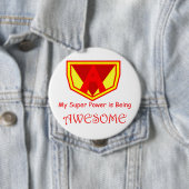 Badge Rond 10 Cm Bouton impressionnant (En situation)