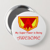 Badge Rond 10 Cm Bouton impressionnant (Devant & derrière)