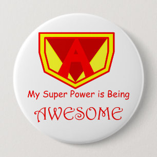 Badge Rond 10 Cm Bouton impressionnant