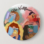 Badge Rond 10 Cm Bouton Lecteurs Wallflowers (Devant)
