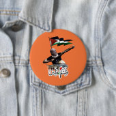 Badge Rond 10 Cm Bouton Libérer la Palestine (En situation)