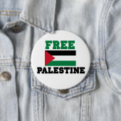 Badge Rond 10 Cm Bouton Libérer la Palestine (En situation)