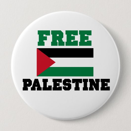 Badge Rond 10 Cm Bouton Libérer la Palestine (Devant)