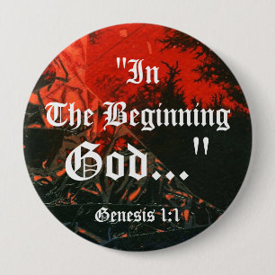 Badge Rond 10 Cm Bouton Louange le Seigneur