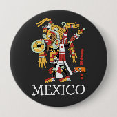 Badge Rond 10 Cm Bouton Mexique (Devant)