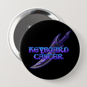 Badge Rond 10 Cm Bouton MMORPG matriciel du clavier