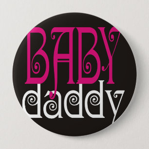 Badge Rond 10 Cm Bouton Papa Bébé
