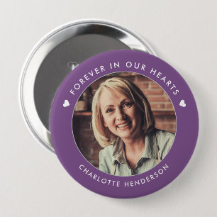 Badge Rond 10 Cm Bouton photo simple moderne pour toujours dans nos