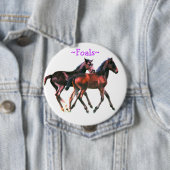 Badge Rond 10 Cm Bouton Pied de lecture (En situation)