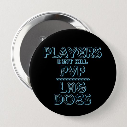 Badge Rond 10 Cm Bouton PVP de Jeu Lag (Devant & derrière)