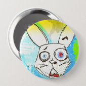 BADGE ROND 10 CM BOUTON RABID3 ÉNORME (Devant & derrière)