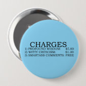 Badge Rond 10 Cm Bouton Recharge (Devant & derrière)