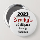 Badge Rond 10 Cm Bouton RÉUNION NEWBY (Devant & derrière)