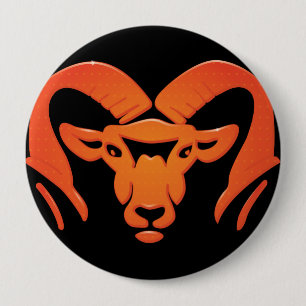 Badge Rond 10 Cm Bouton Rockford Rams #4